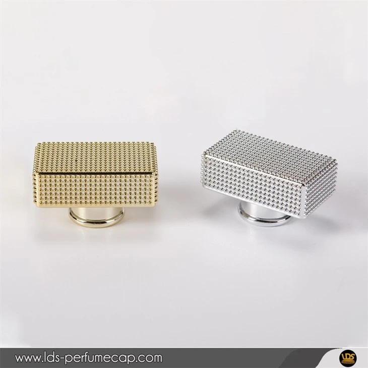 Gold Silver Particle Protrusions Plastic Perfume Cap Gold Silver Particle Protrusions Plastic Perfume Cap