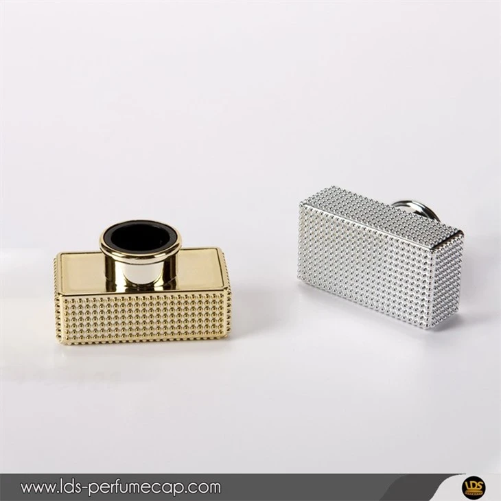 Gold Silver Particle Protrusions Plastic Perfume Cap Gold Silver Particle Protrusions Plastic Perfume Cap