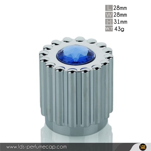 Metal Cap With Crystal Decoration